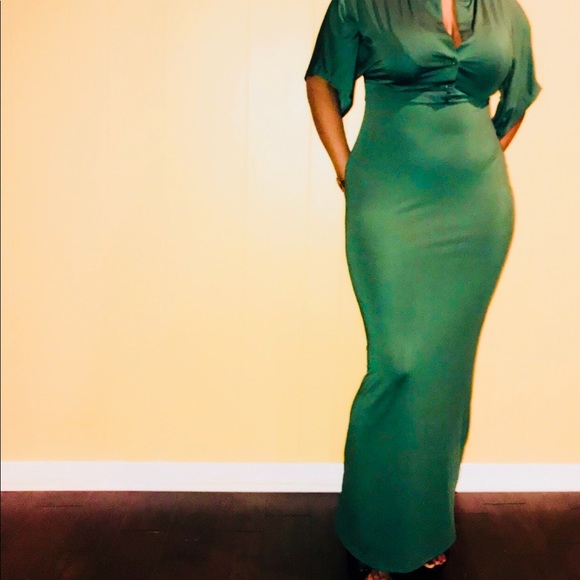 Olive Green Maxi Dress: Sizes S, M, 1X & 2X - Picture 2 of 4